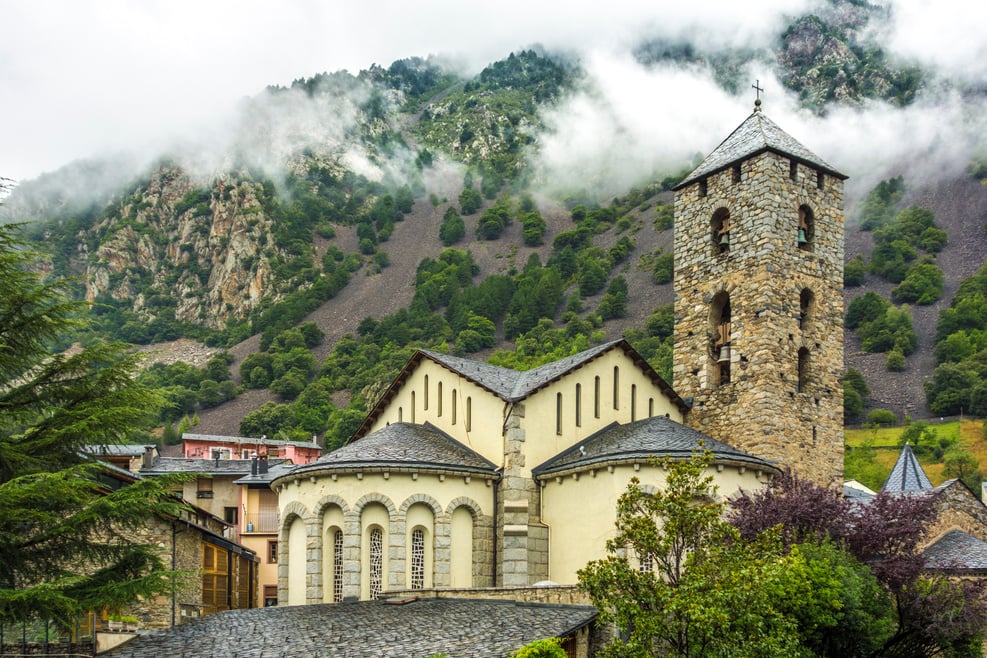 Sant Esteve Church in Andorra. Romanesque Architecture